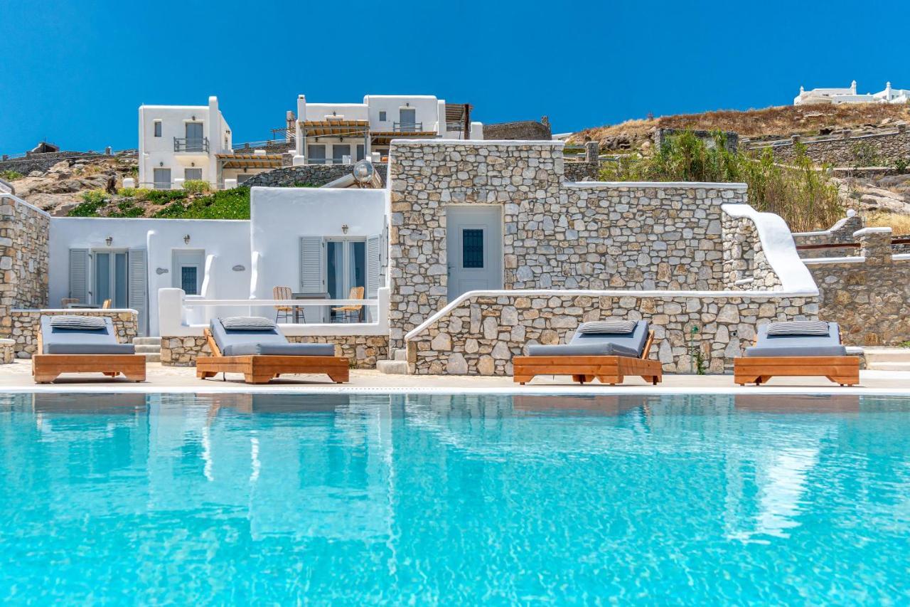 Appartamento Corfos Blue Mykonos Ornos  Esterno foto