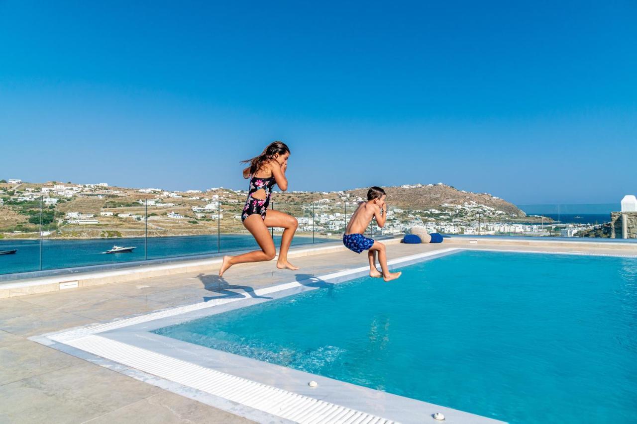 Appartamento Corfos Blue Mykonos Ornos  Esterno foto