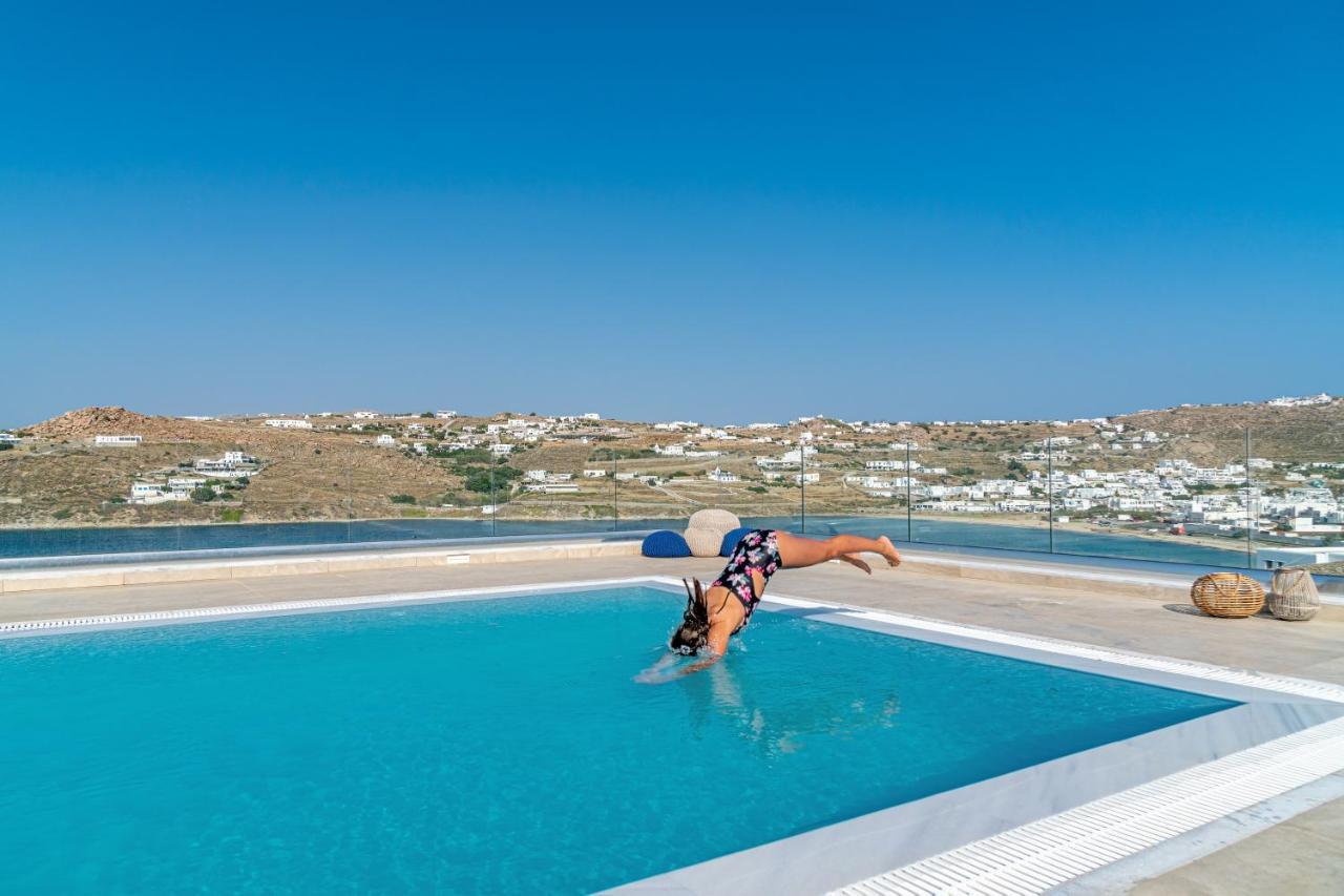 Appartamento Corfos Blue Mykonos Ornos  Esterno foto