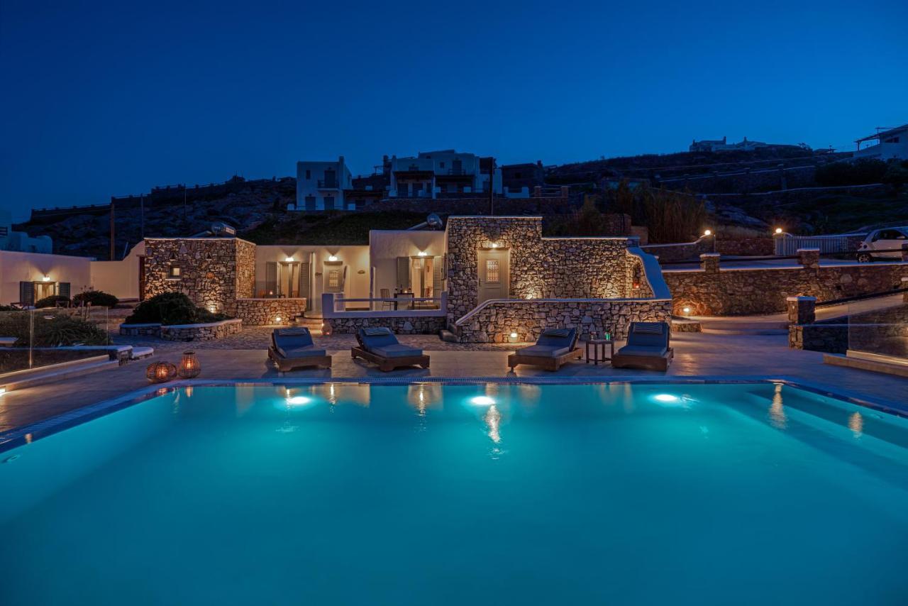 Appartamento Corfos Blue Mykonos Ornos  Esterno foto