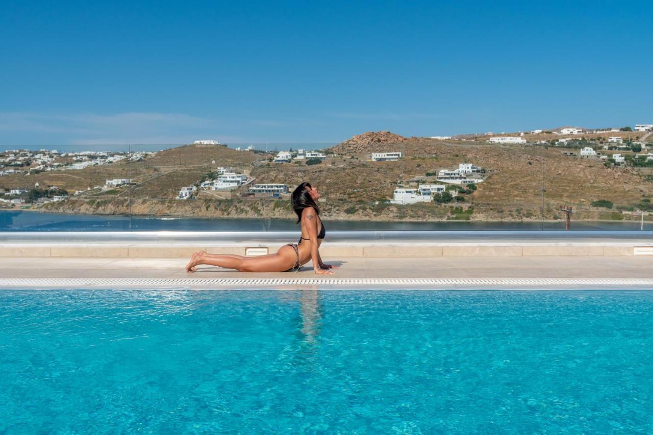Appartamento Corfos Blue Mykonos Ornos  Esterno foto