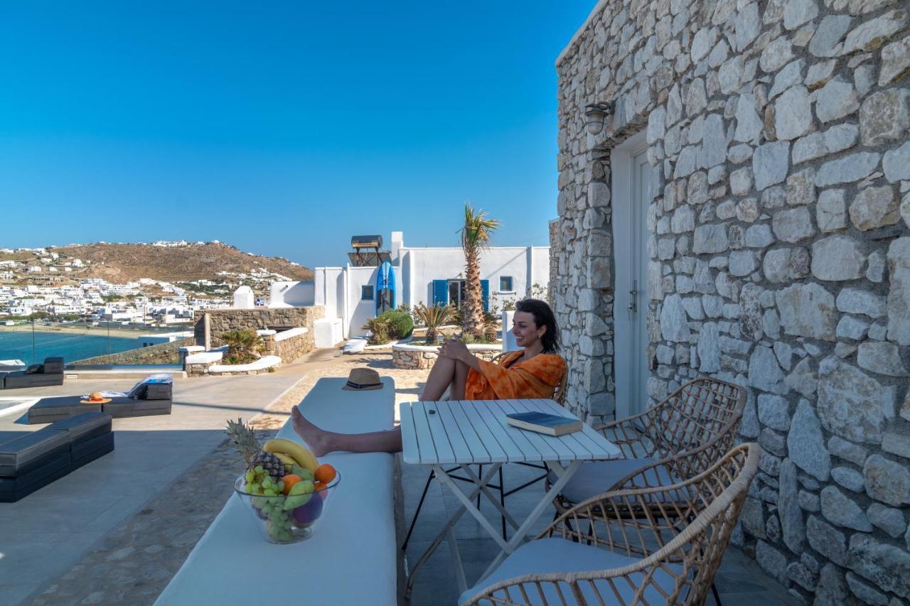 Appartamento Corfos Blue Mykonos Ornos  Esterno foto