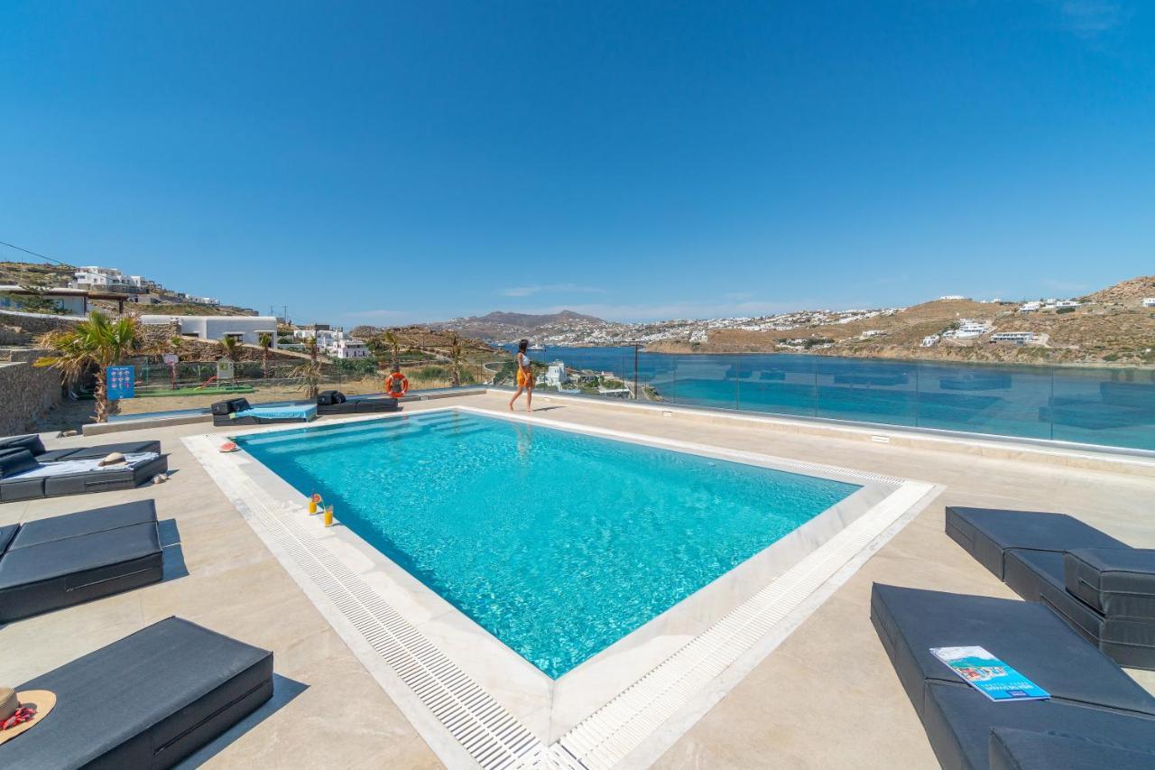 Appartamento Corfos Blue Mykonos Ornos  Esterno foto