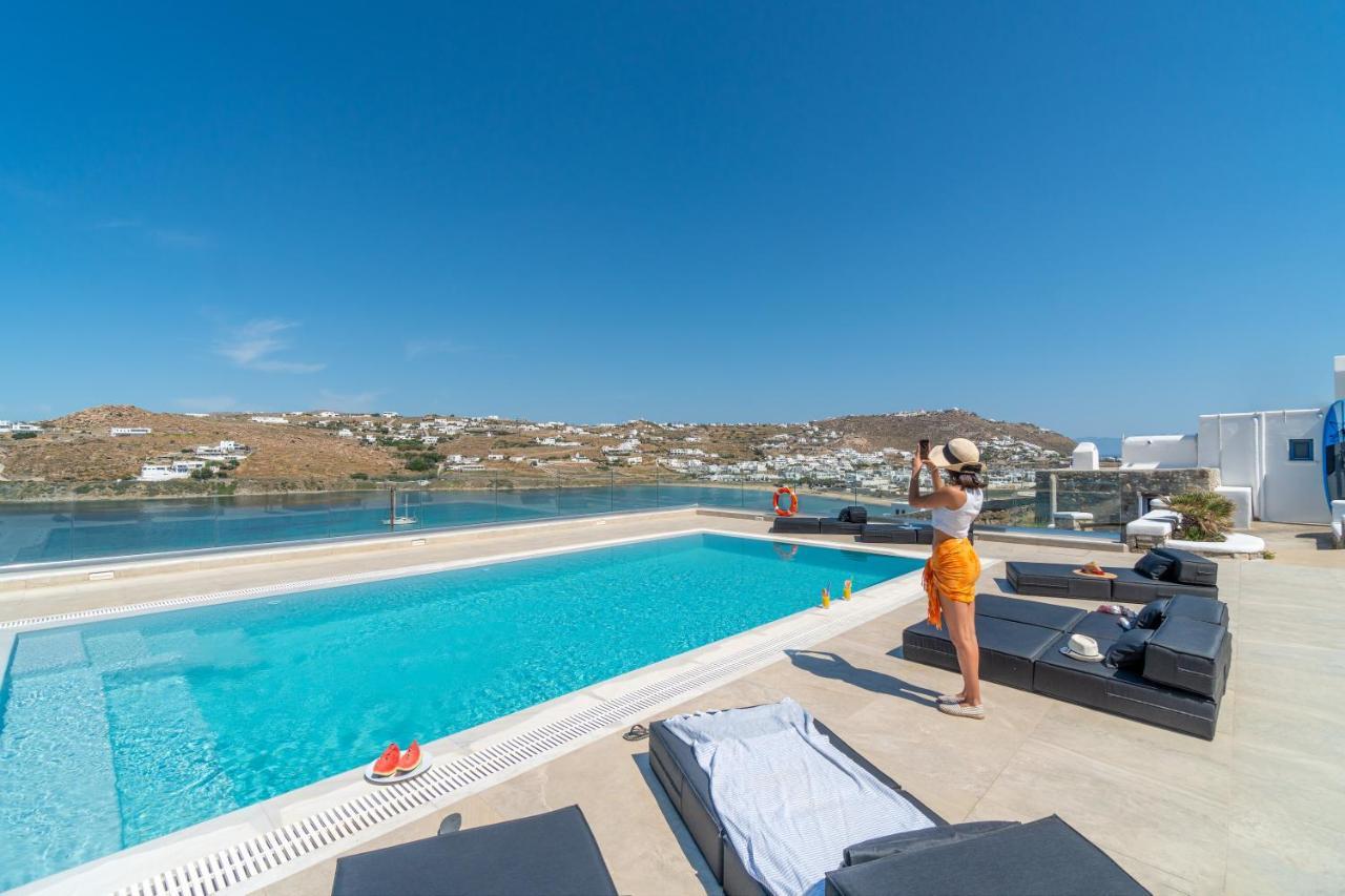 Appartamento Corfos Blue Mykonos Ornos  Esterno foto
