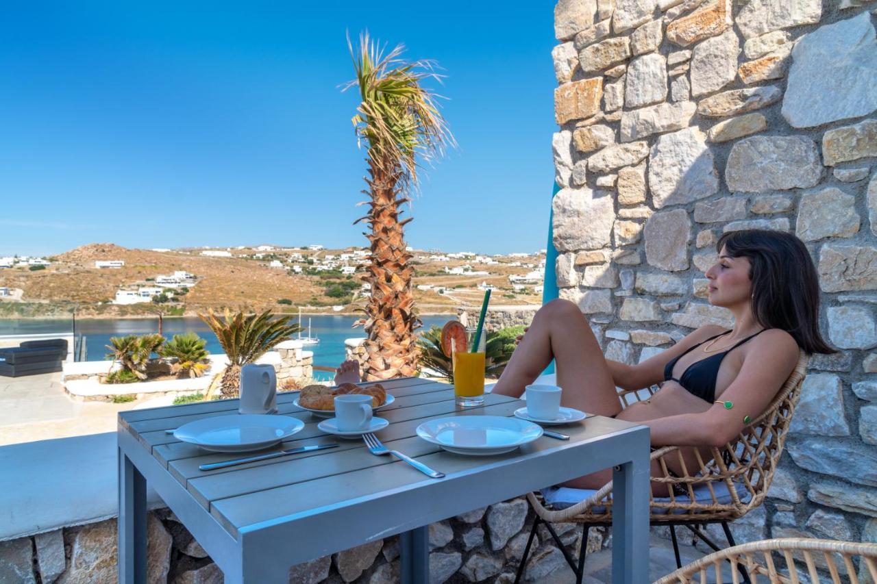 Appartamento Corfos Blue Mykonos Ornos  Esterno foto