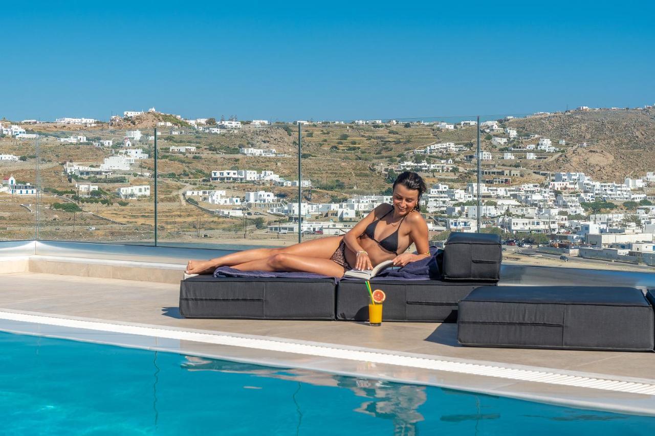 Appartamento Corfos Blue Mykonos Ornos  Esterno foto