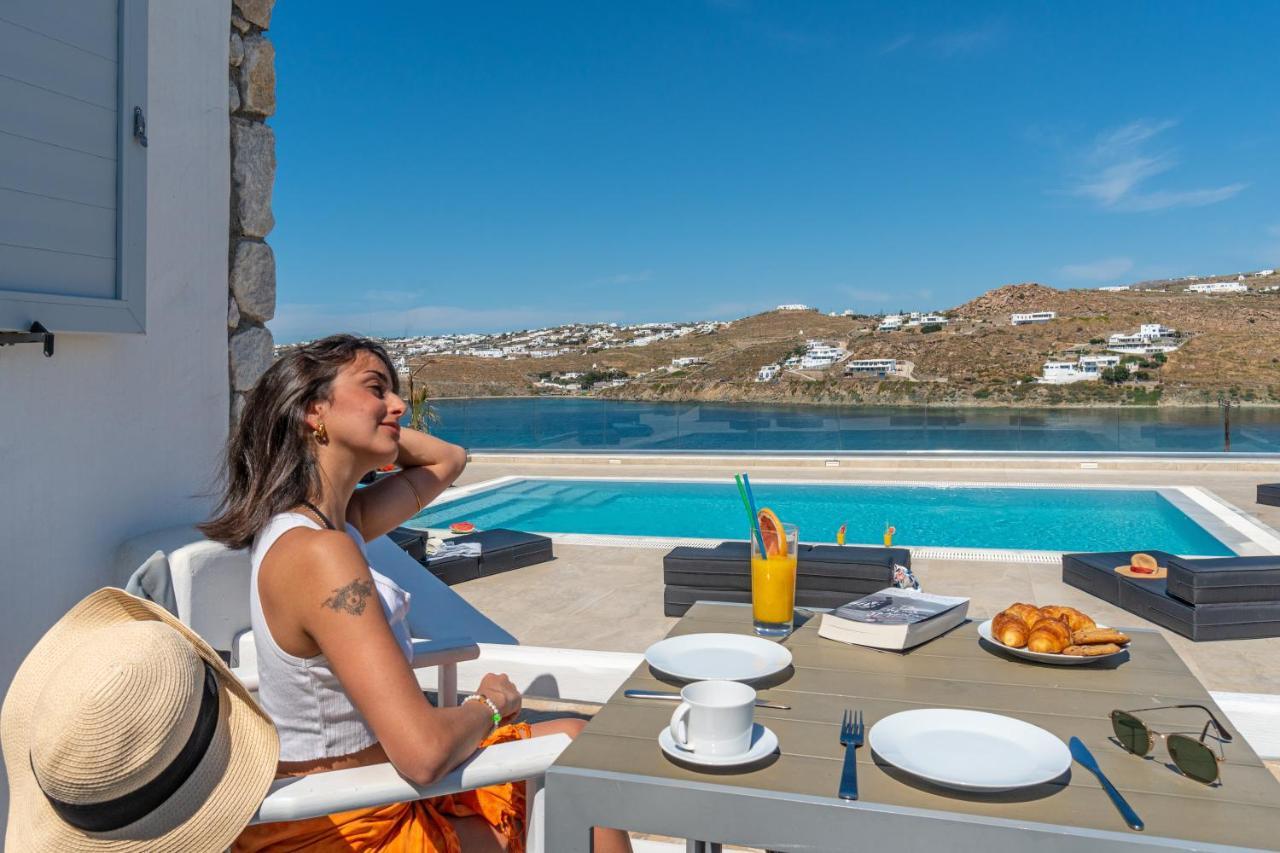 Appartamento Corfos Blue Mykonos Ornos  Esterno foto