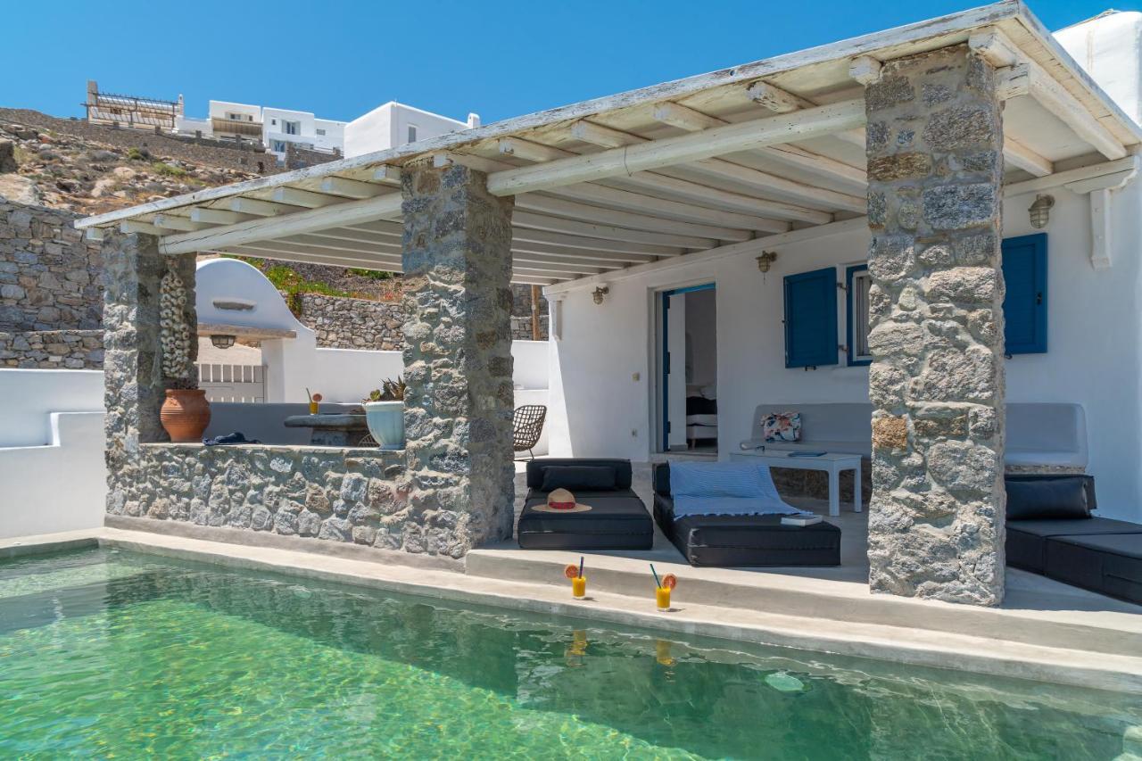 Appartamento Corfos Blue Mykonos Ornos  Esterno foto